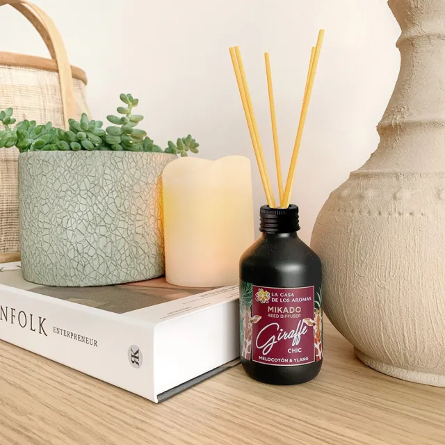 【LA CASA】西班牙叢林系擴香組-長頸鹿(甜桃與依蘭) 100ml(代理商公司貨)