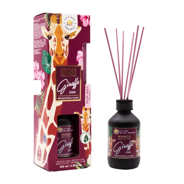 【LA CASA】西班牙叢林系擴香組-長頸鹿(甜桃與依蘭) 100ml(代理商公司貨)