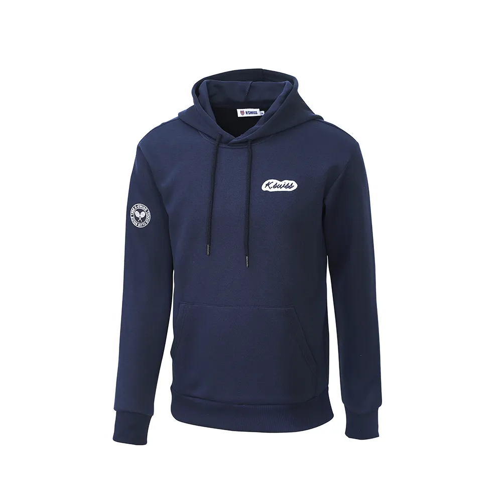 【K-SWISS】連帽長袖 TW HOODIE 2 帽T 口袋 男款 深藍色 1012497-426