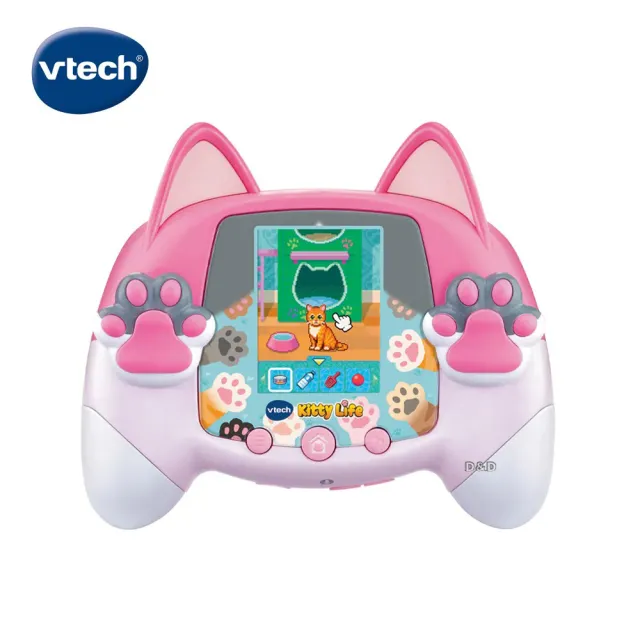 【Vtech】貓咪寵物互動遊戲機 - 粉(DD594253)