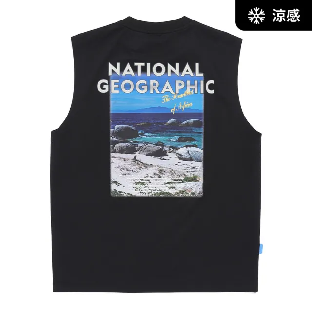 【National Geographic 國家地理】男裝 CROW 涼感寬鬆無袖T恤背心 - 多色可選