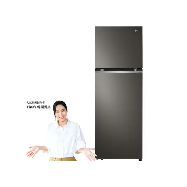 【LG 樂金】家電快配335公升一級能效變頻右開雙門冰箱(GN-L332BS)