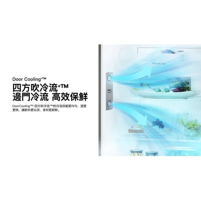 【LG 樂金】家電快配335公升一級能效變頻右開雙門冰箱(GN-L332BS)