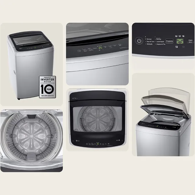 【LG 樂金】家電快配15公斤◆直立智慧變頻洗衣機◆曜石黑(WT-IBN15M)