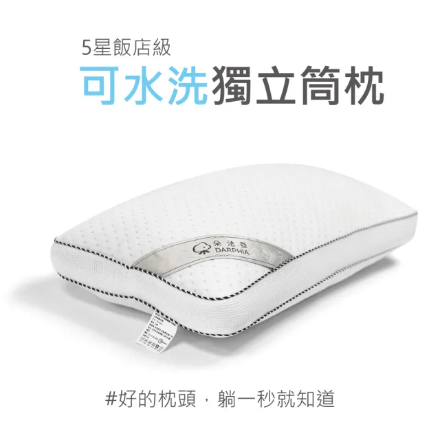 【Darphia 朵法亞】快速出貨|可水洗獨立筒枕 (45顆獨立筒/水洗枕/獨立筒枕/透氣枕/支撐枕/臺灣製造)