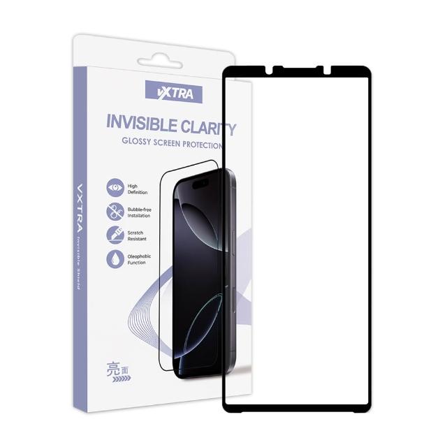 【VXTRA】SONY Xperia 5 V 全膠貼合 滿版疏水疏油9H鋼化頂級玻璃膜-黑