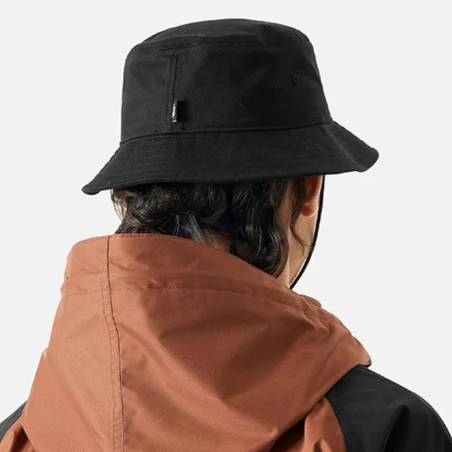 【The North Face】北面男女款黑色可調節帽帶休閒漁夫帽｜7WHNJK3