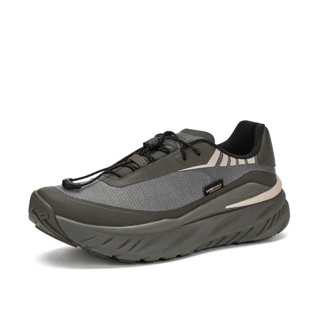 【Clarks】男鞋 微風跑-Zeph Trek Go織物全織面抗撕裂輕盈透氣厚底 運動鞋 休閒鞋 增高鞋(綠色)(CLM88168C)