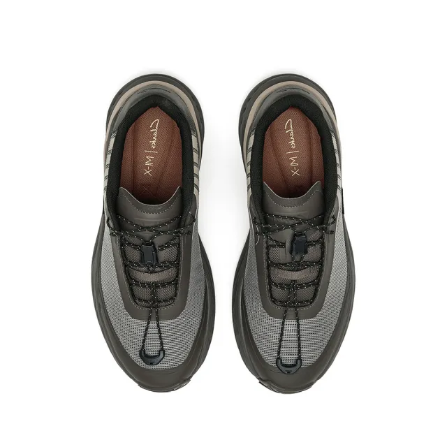 【Clarks】男鞋 微風跑-Zeph Trek Go織物全織面抗撕裂輕盈透氣厚底 運動鞋 休閒鞋 增高鞋(綠色)(CLM88168C)