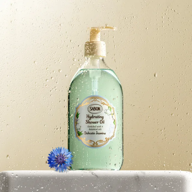 【SABON】官方直營 沐浴彈潤組(輕潤沐浴油500ml+保濕光萃油100ml)