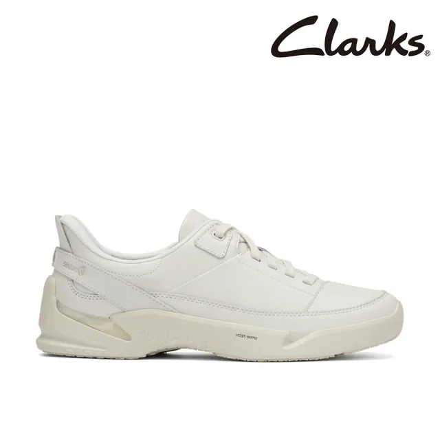 【Clarks】女鞋 輕鬆走-Tri Ease Lace.女款真皮舒適緩震輕量休閒鞋 運動鞋 小白鞋(白色)(CLF87342C)