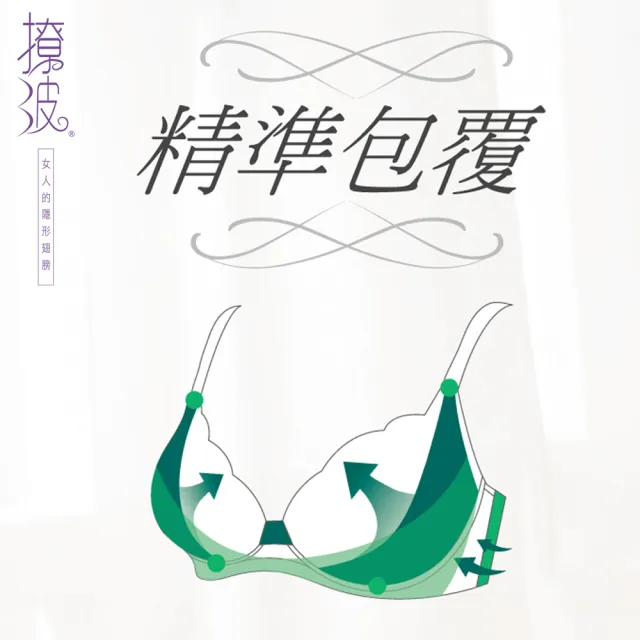 【Swear 思薇爾】撩波系列A-G罩蕾絲包覆內衣(復刻綠)