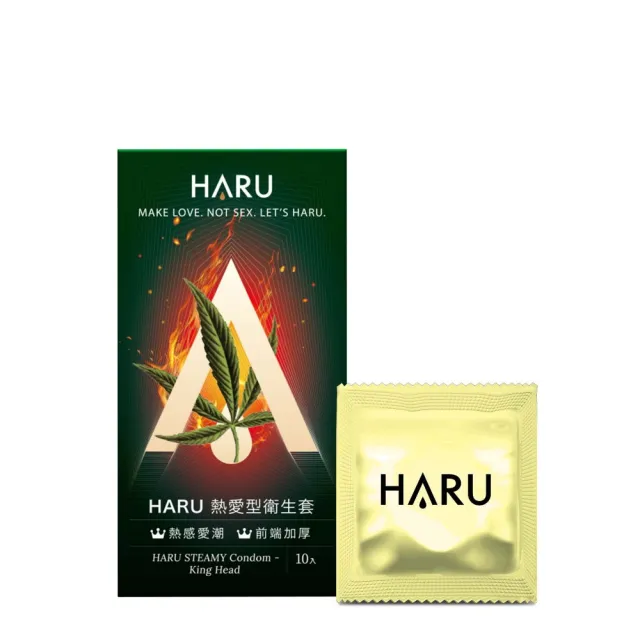 【HARU 含春】熱愛型/熱愛輕薄型14入保險套組 買10送4 MOMO獨家