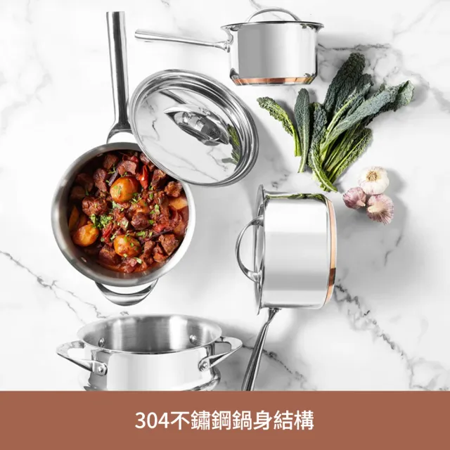 【MEYER 美亞】ESSTEELE意帝斯 Per Vita 銅鑽頂級不鏽鋼 24cm 平底鍋 (IH/電磁爐適用)