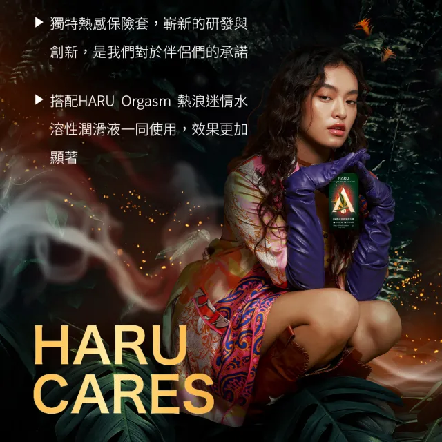 【HARU 含春】momo獨家熱感潤滑液+保險套組(潤滑液+保險套20入)