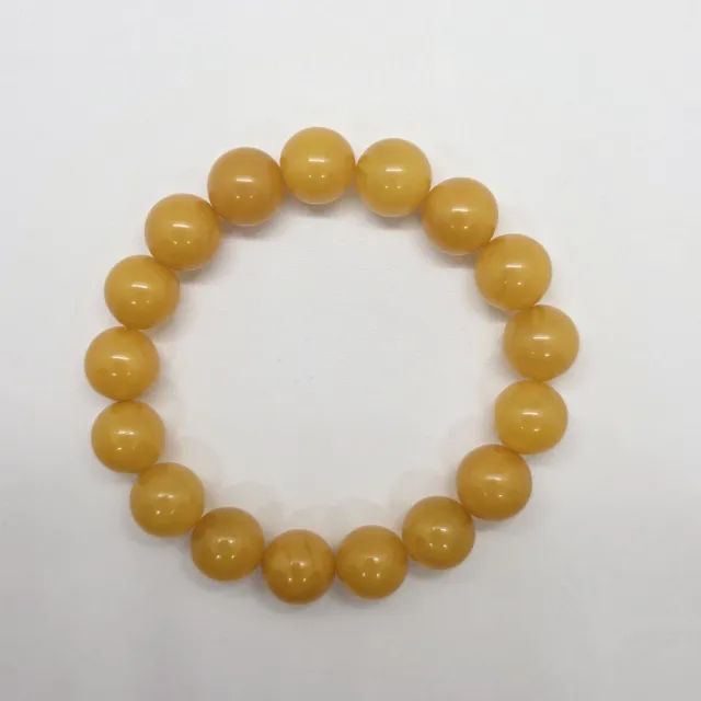 享玉閣 琥珀蜜蠟(天然雞油黃老蜜手串)