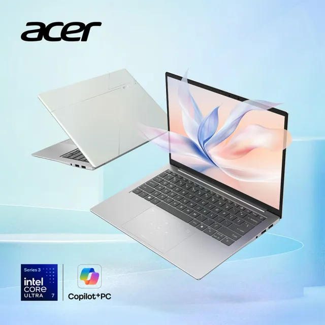 【Acer】微軟M365組★14吋999g極輕薄OLED AI筆電(Swift Edge/SFE14-I51-77SW/Ultra 7-355/32G/512G/W11)