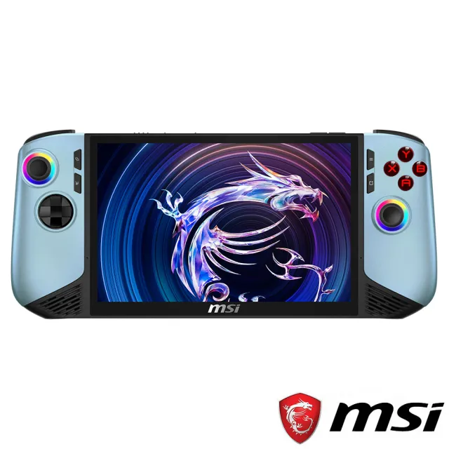 【MSI 微星】Claw 8 AI+冰河藍限定版電競遊戲掌機(Ultra 7 258V/32G/1T SSD/W11/A2VM-242TW)
