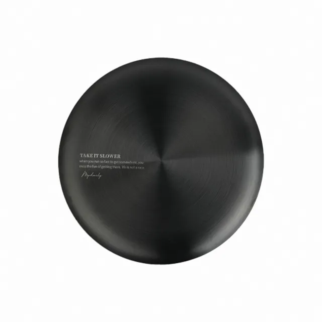 【Chill Outdoor】工業風 304不鏽鋼圓形餐盤 直徑22cm(露營餐盤 露營盤子 不銹鋼盤 盤子水果盤)