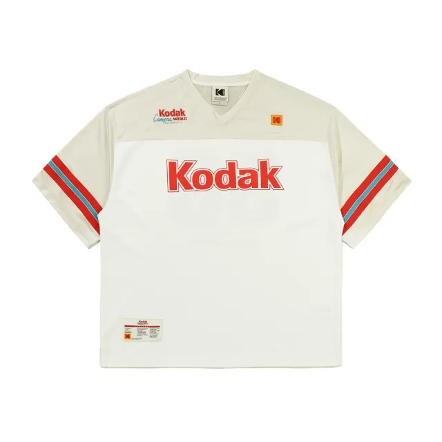 【KODAK Apparel】柯達 男女同款 短袖T恤 橄欖球短袖T恤 共2色 / KB602029NVY KB602029WHT