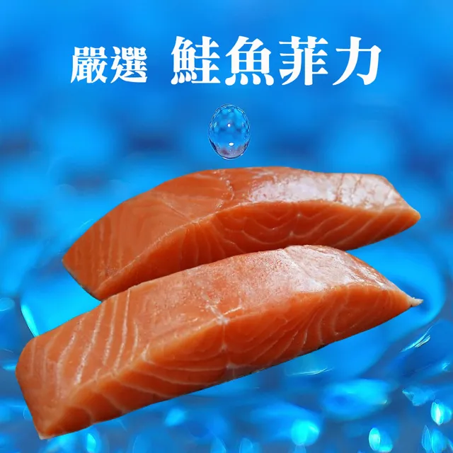 【海之醇】挪威鮭魚菲力4組8片(250g±10%/組/2片)