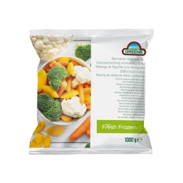 【GREENS】諾曼地綜合蔬菜1000g(內含4種蔬果/方便料理/冰箱常備菜)