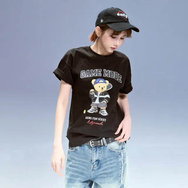 【MAJOR MADE】網球登峰小熊短T(休閒上衣/圖案上衣/自訂款短T)