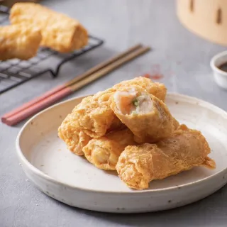 【漢來飯店】五星主廚私房特色港點 鮮蝦腐皮捲(6盒/組)
