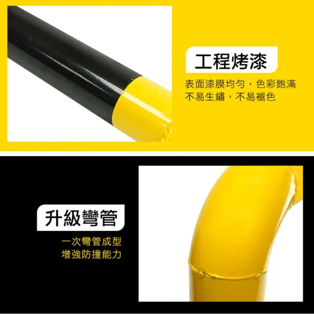 防撞護欄100*100cm U型欄杆 安全柵欄 擋車器 U型護欄 防撞護欄 道路護欄 618-UIR100Q