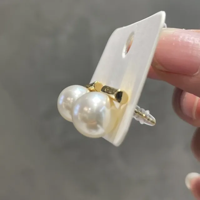 【LEESA】耳飾\仿珠耳釘\簡約耳環\飾品\韓國飾品\小眾設計\耳環女\耳針\復古耳環\925純銀\高級感\耳環