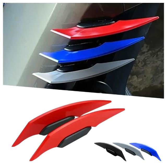【kurumapop】機車定風翼裝飾貼 導流翼 鯊魚鰭 爪形貼 車殼側翼貼 電動車車貼 空力套件