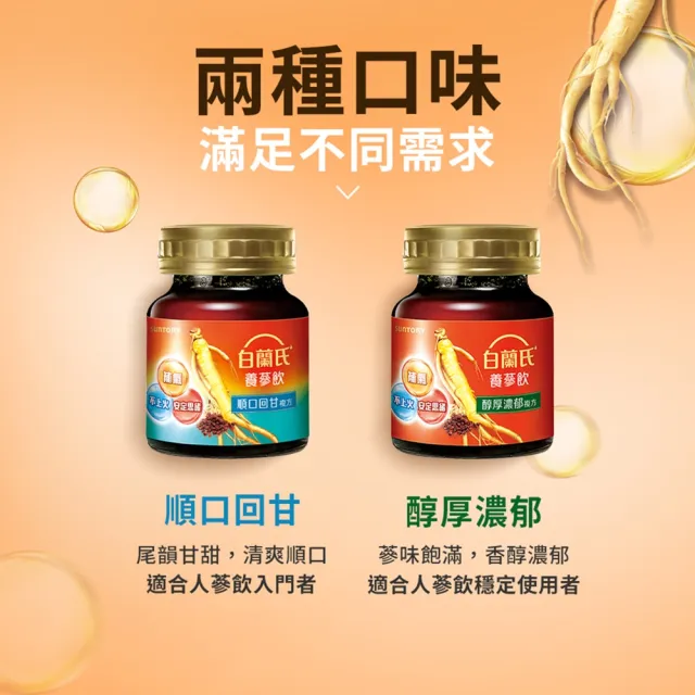 【白蘭氏】養蔘飲 60ml*6入*1盒 共6入 (94%提振好精神  91%甘醇好喝肯定)