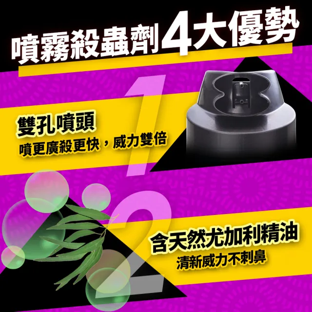 【雷達】噴霧殺蟲劑500ml尤加利(箱購共12瓶)