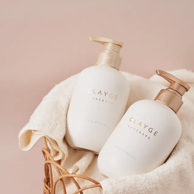【CLAYGE】海泥洗髮精/潤髮乳500mlx2入組(蓬鬆柔順/輕盈防斷/舒緩調理/染燙髮適用/無矽靈/微涼感)