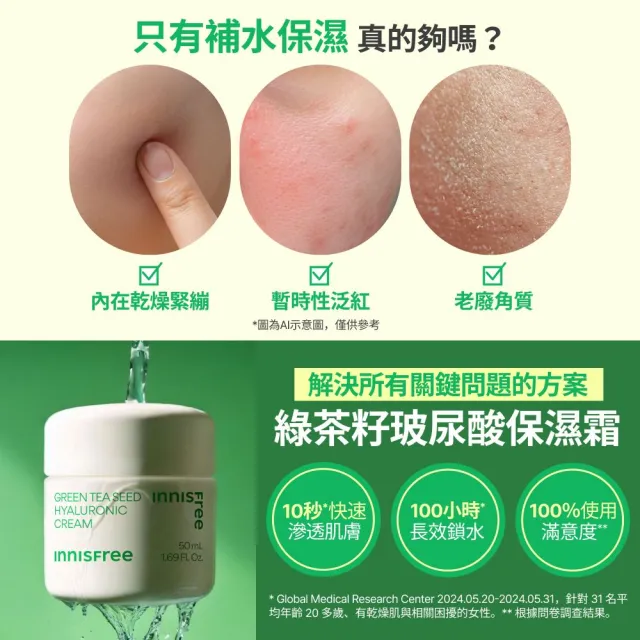 【innisfree】綠茶籽玻尿酸保濕霜禮盒(玩具總動員限定版)