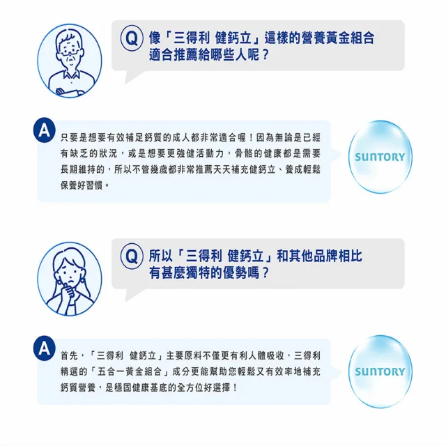 【Suntory 三得利】健鈣立 120錠(維生素K、鈣、鎂、維生素D、乳酮糖 維持健康骨骼)