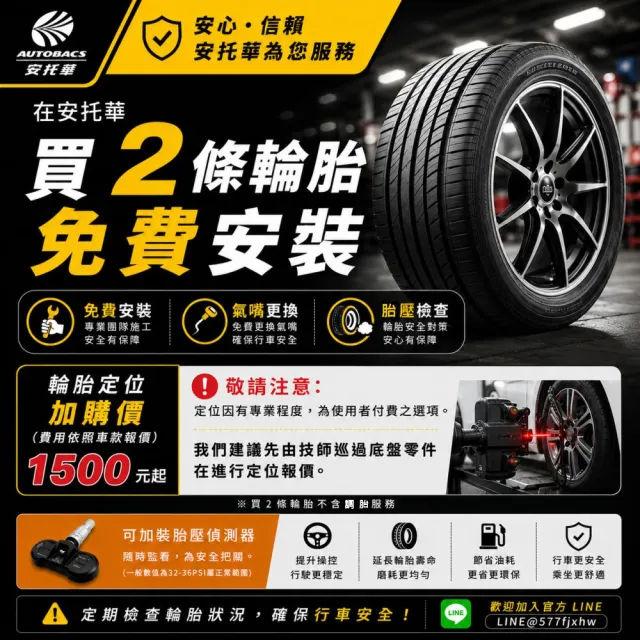 【MINERVA】F205 米納瓦低噪排水運動操控轎車輪胎 二入組 235/50/19(安托華)