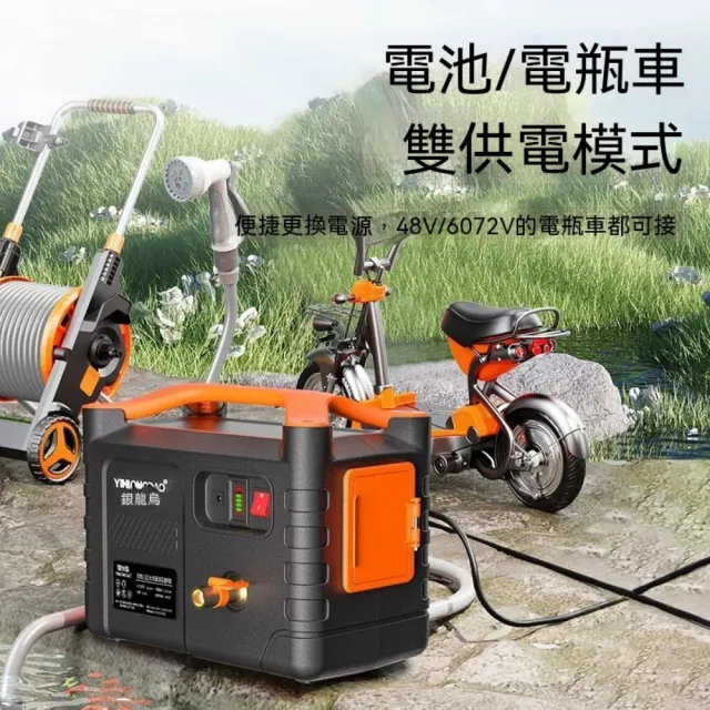 【巧可】抽水泵 戶外澆菜澆水機 農用便攜式水泵 可攜式抽水機 雙供電農用泵 雙電池 20米防爆管