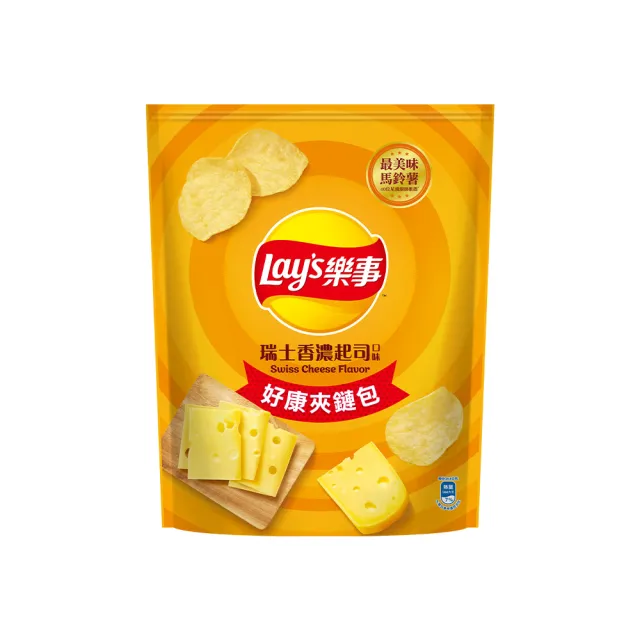 【Lay’s 樂事】樂事洋芋片夾鏈包系列X4包(經典原味/岩燒海苔/香濃起司)