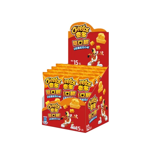【cheetos 奇多】奇多隨口脆系列(28gx12包)X3盒(家常起司/雞汁/玉米濃湯/海苔/2倍濃起司)