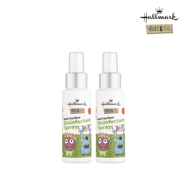 【Hallmark】怪獸派對 自然之萃抗菌大師防護罩噴霧 100ml 二入組(限定版/正常版 隨機出貨 適用嬰兒和幼童)