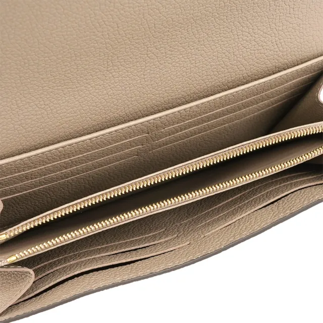 【Louis Vuitton 路易威登】Monogram Sarah 牛皮壓紋發財長夾(M82256)