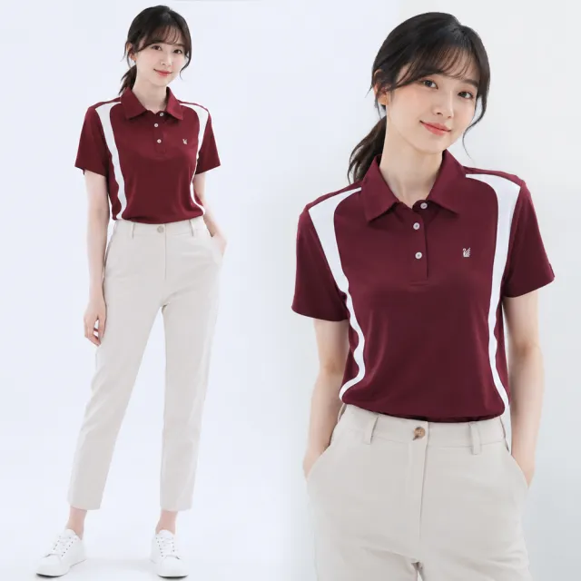 【遊遍天下】女款抗UV防曬速乾吸濕排汗機能POLO衫 GS1048紅色(M-5L 大尺碼)