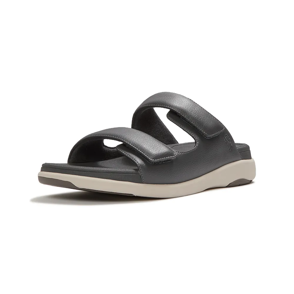 【FitFlop】F-MODE GO MENS可調式雙帶涼鞋 -男(炭灰色)
