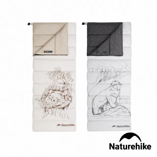 【Naturehike】M300圖案款可拼接信封睡袋 WS023 (台灣總代理公司貨)