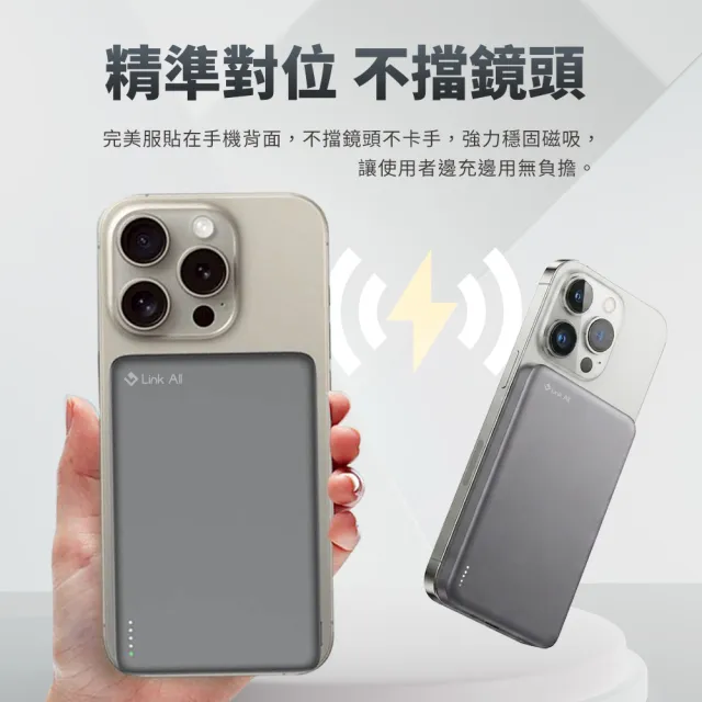 【Link All】防爆行動電源 固態電池 10000mAh CCC認證 15W 二合一(wh標示可出國 PHP-153SP)