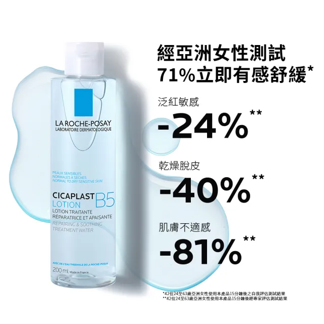 【理膚寶水】B5全面修復保濕化妝水 200ml+B5+全面修復霜100ml 年度限定組_A