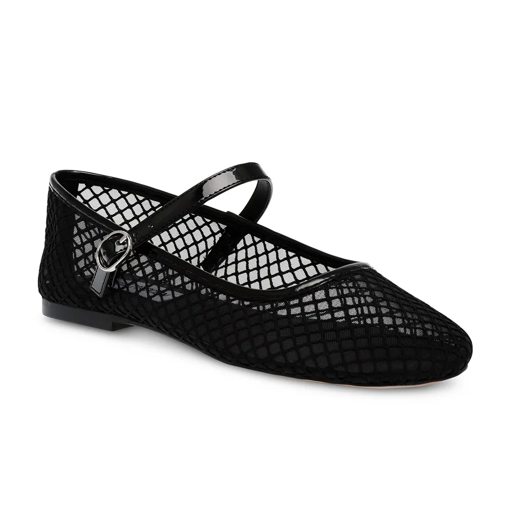 【STEVE MADDEN】VINETTA-M 透膚網格瑪莉珍鞋(黑色)