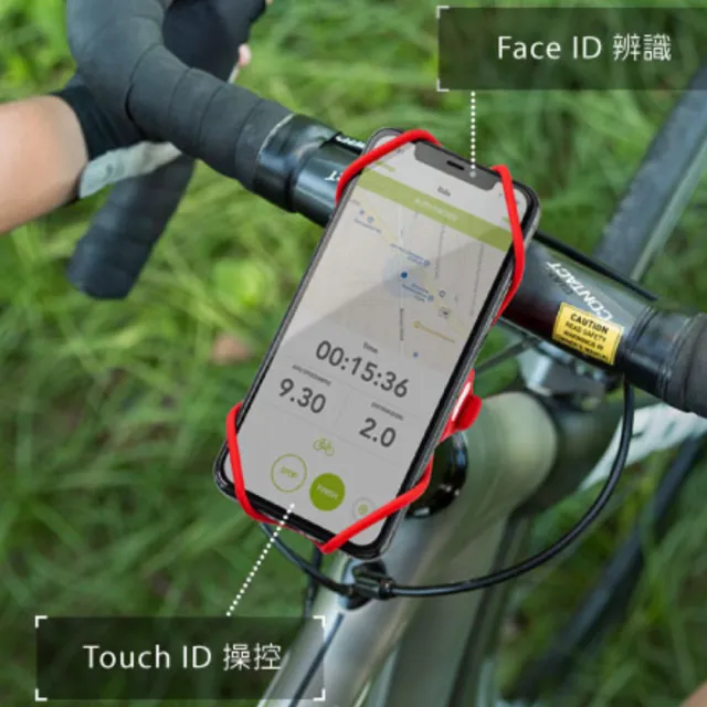 【Bone 蹦克】單車手機綁3 ｜Bike Tie Pro 3 -紅色 (自行車手機支架/手機架配件/龍頭/環保矽膠/可水洗)