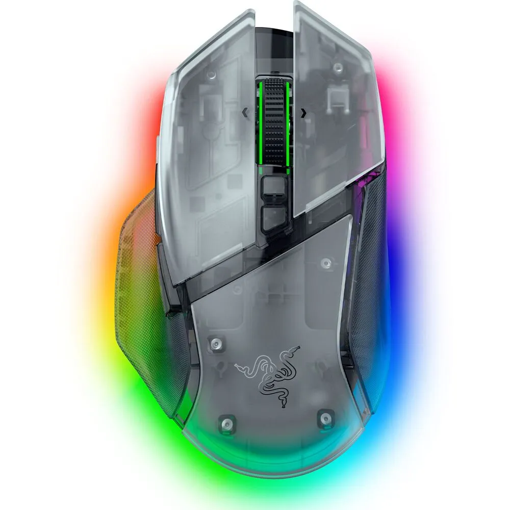 【Razer 雷蛇】Basilisk 巴塞利斯蛇 V3 Pro 35K 無線電競滑鼠 - Phantom White 幻影白(RZ01-05240400-R3A1)